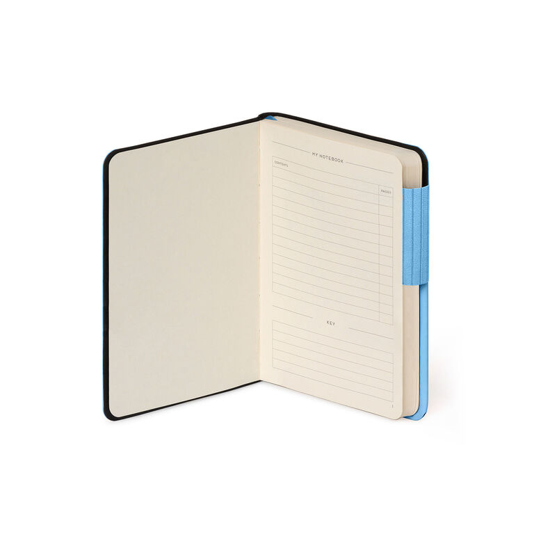 Notebook with Blank Pages and Monochrome Soft Cover - Retro Blue - My Notebook