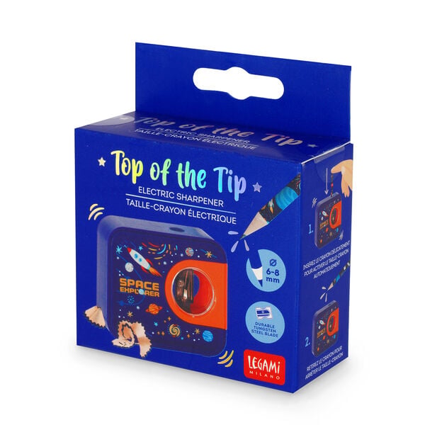 Electric Pencil Sharpener - Top of the Tip - Space Electric Pencil Sharpener - Top of the Tip - Space
