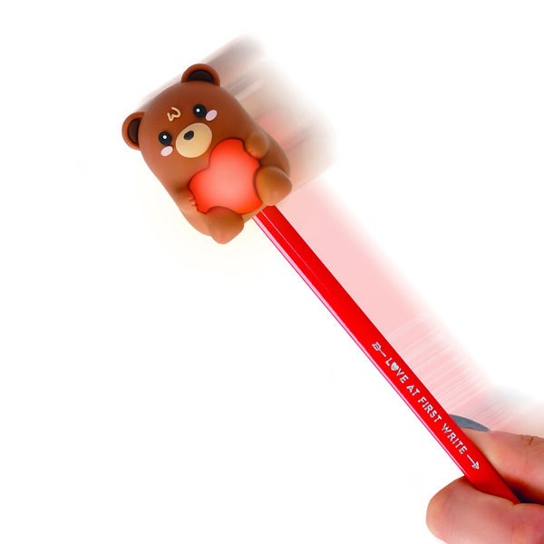 Light-up Pencil Sharpener With Container - Teddy Bear - Sharpening is Magic