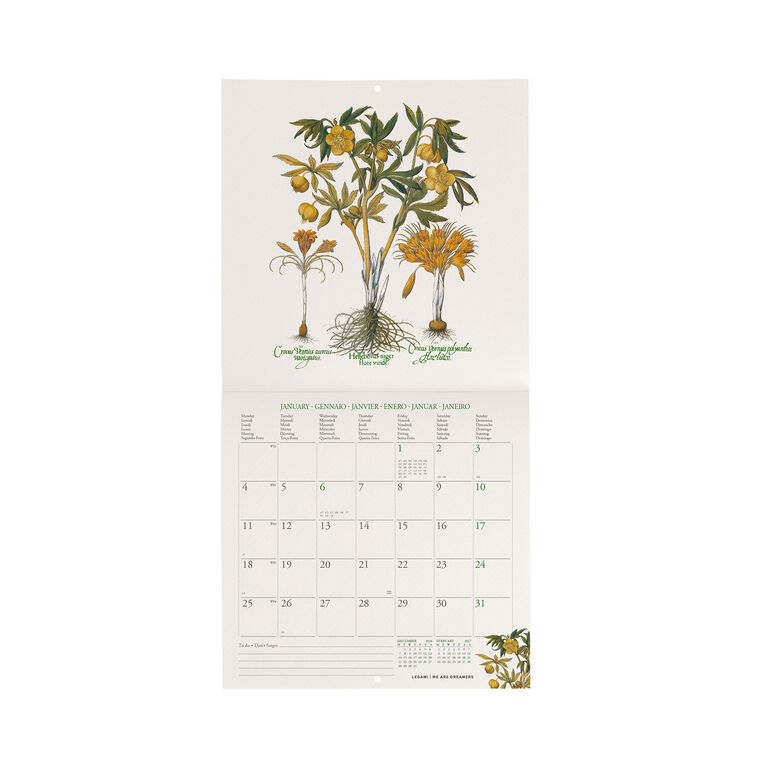 Calendario da Parete 2027 - 18 x 18 cm - Herbarium Calendario da Parete 2027 - 18 x 18 cm - Herbarium