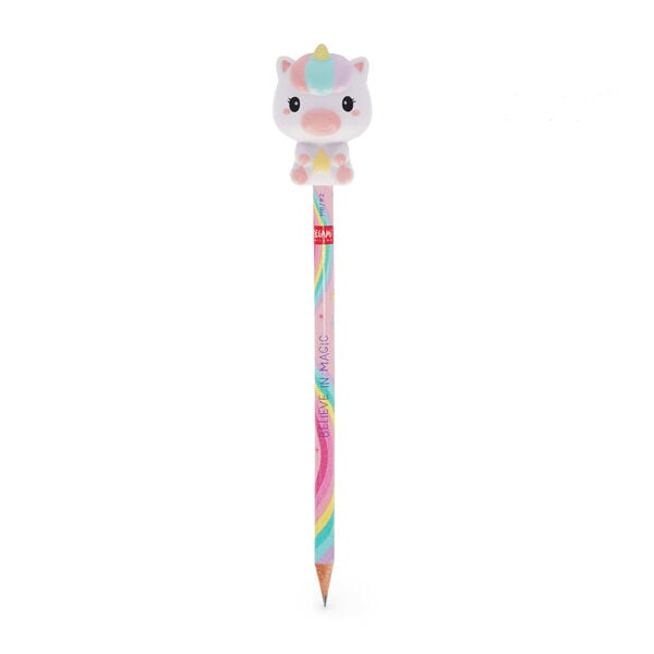 Pencil with Squishy Unicorn "Believe In Magic" - Squeezies Pencil with Squishy Unicorn "Believe In Magic" - Squeezies