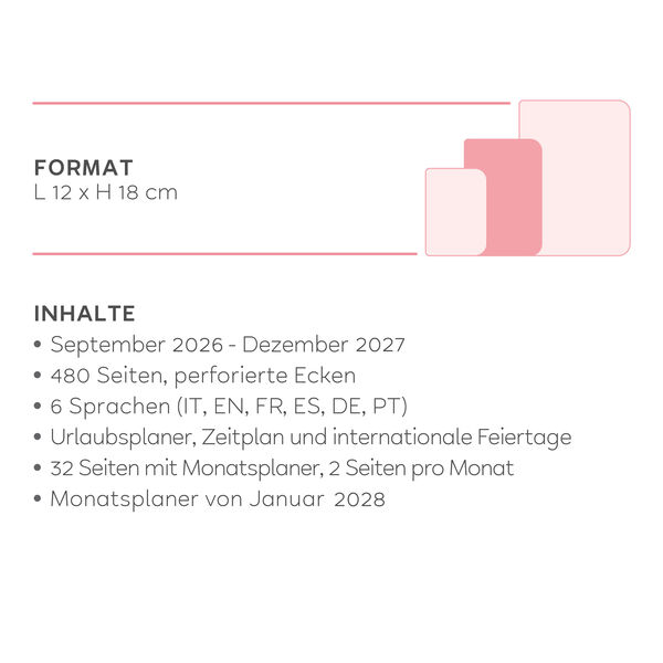 Tagesplaner 2026/2027 für 16 Monate - Eclectic Blue - Medium Tagesplaner 2026/2027 für 16 Monate - Eclectic Blue - Medium