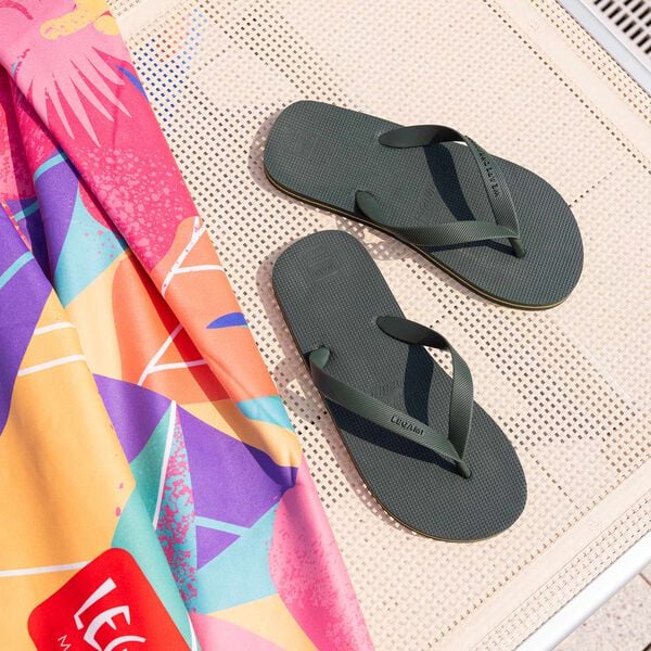 Size 44/45 Regular Olive Green Flip Flops