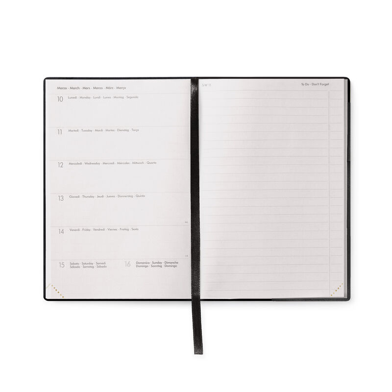 LEUCHTTURM1917 Agenda Semainier + Bloc-Notes 2026 A5 Noir – 18 Mois Juillet 2025 à Décembre 2026 Allemand