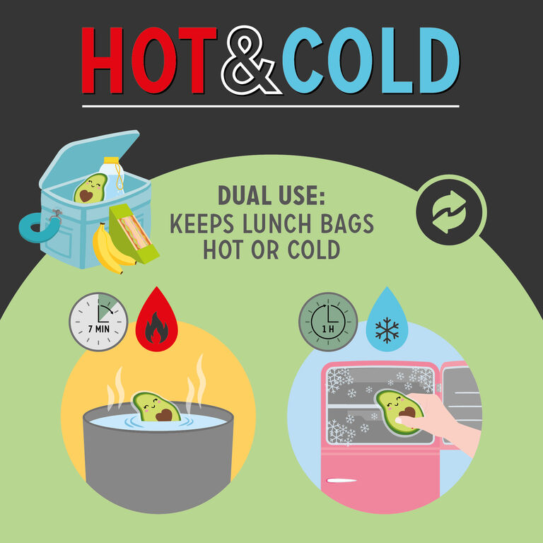 Gel Pack - Avocado - Hot & Cold Gel Pack - Avocado - Hot & Cold