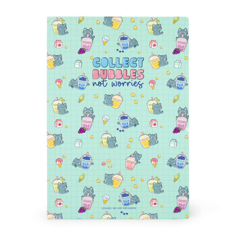 A4-Heft kariert 4 mm - Kitty Bubble Tea A4-Heft kariert 4 mm - Kitty Bubble Tea