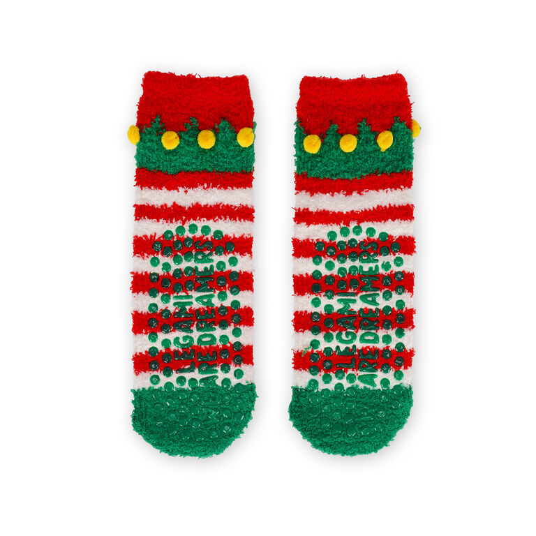 Elf Non-Slip Socks for Kids - It's a Match!