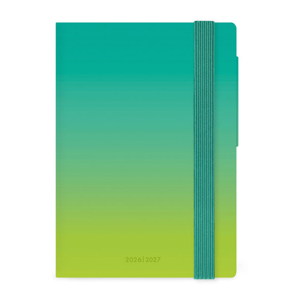 Agenda Diaria 2026/2027 16 Meses - Shades of Green - Small