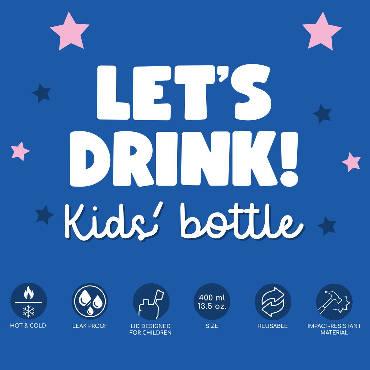 Kids' Bottle - Let's Drink!, , zoo