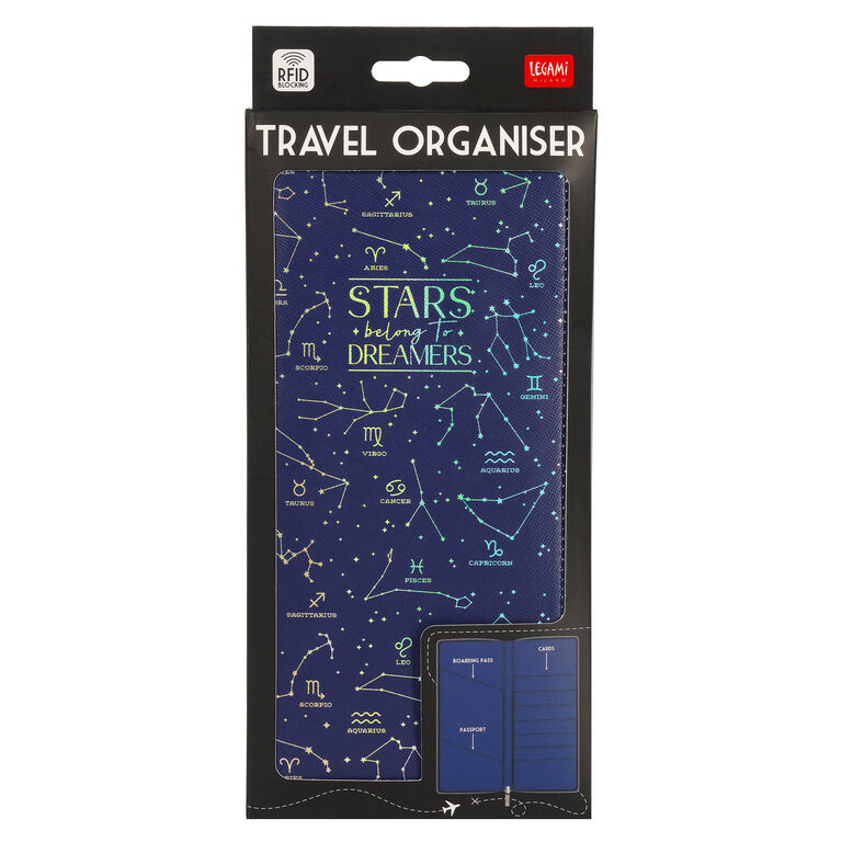 Reisedokumentenmappe Stars - Travel Organiser