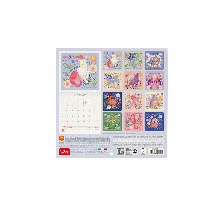 Calendario da Parete 2027 - 18 x 18 cm - Written in the Stars Calendario da Parete 2027 - 18 x 18 cm - Written in the Stars
