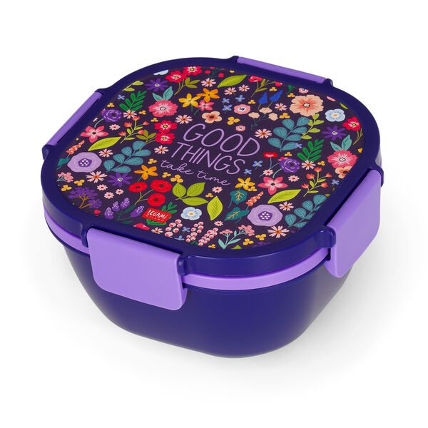 Borsa Termica Per Pranzo Petit Collage Con Tracolla | Lunch Box Biodegradabile In Cotone