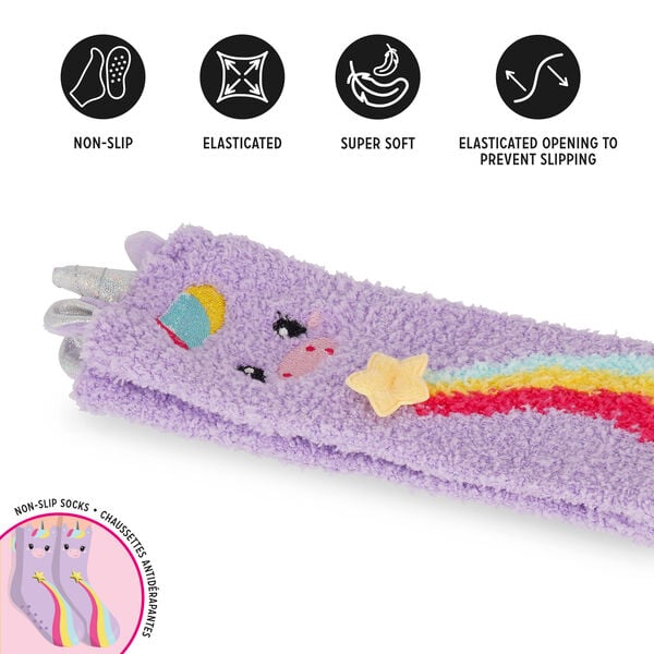 Non-Slip Unicorn Socks for Kids - It's a Match!