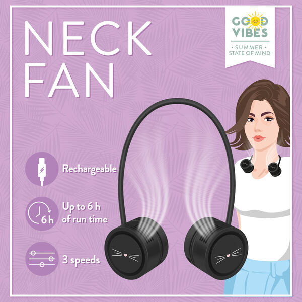 Ventilateur de Cou Rechargeable