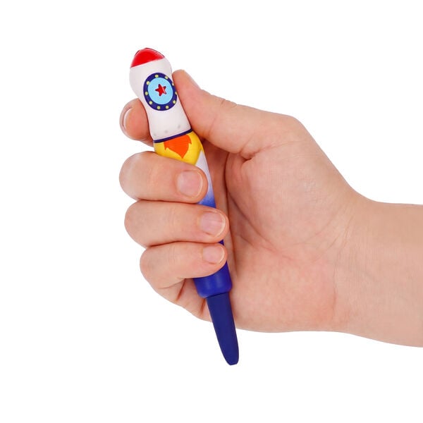 "Space Explorer" Rocket Squishy Gel Pen - Squeezies "Space Explorer" Rocket Squishy Gel Pen - Squeezies