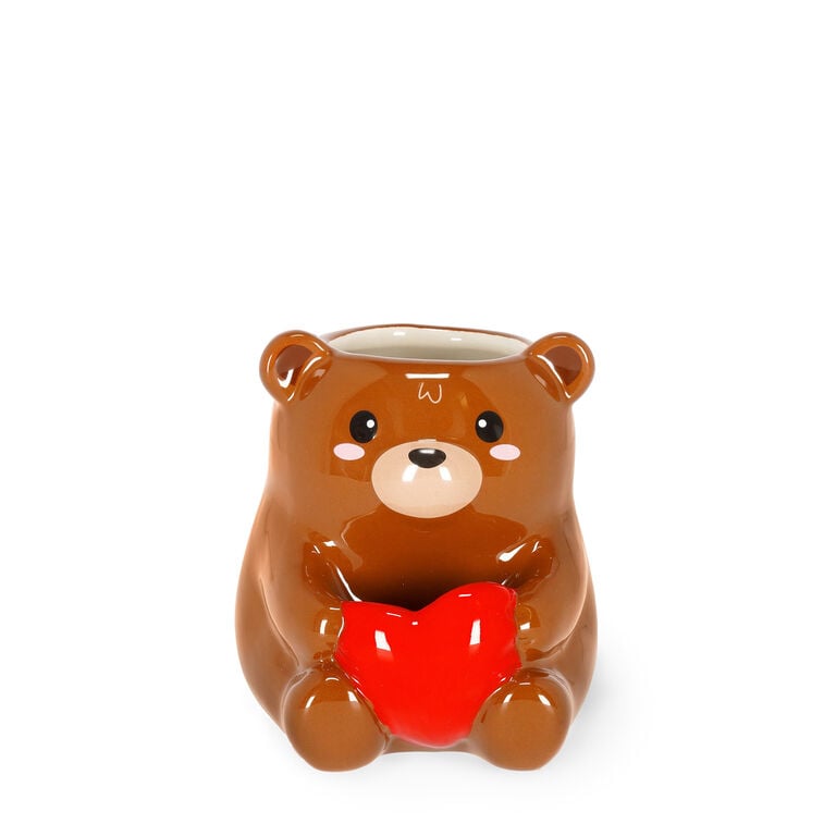 Ceramic Pen Holder - Teddy Bear - Desk Friends