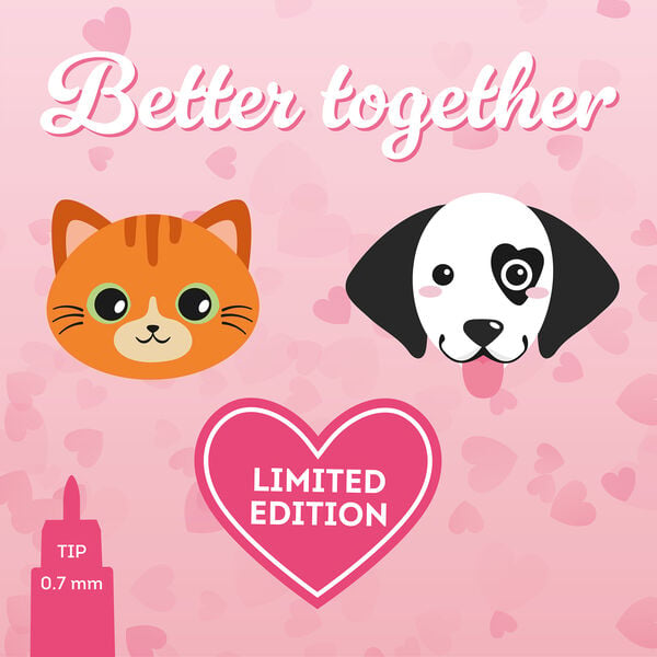 Set mit 2 Löschbaren Gelstiften - Dog - Erasable Pen