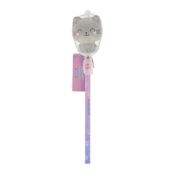 Pencil with Squishy Kitty "Be Curious" - Squeezies Pencil with Squishy Kitty "Be Curious" - Squeezies