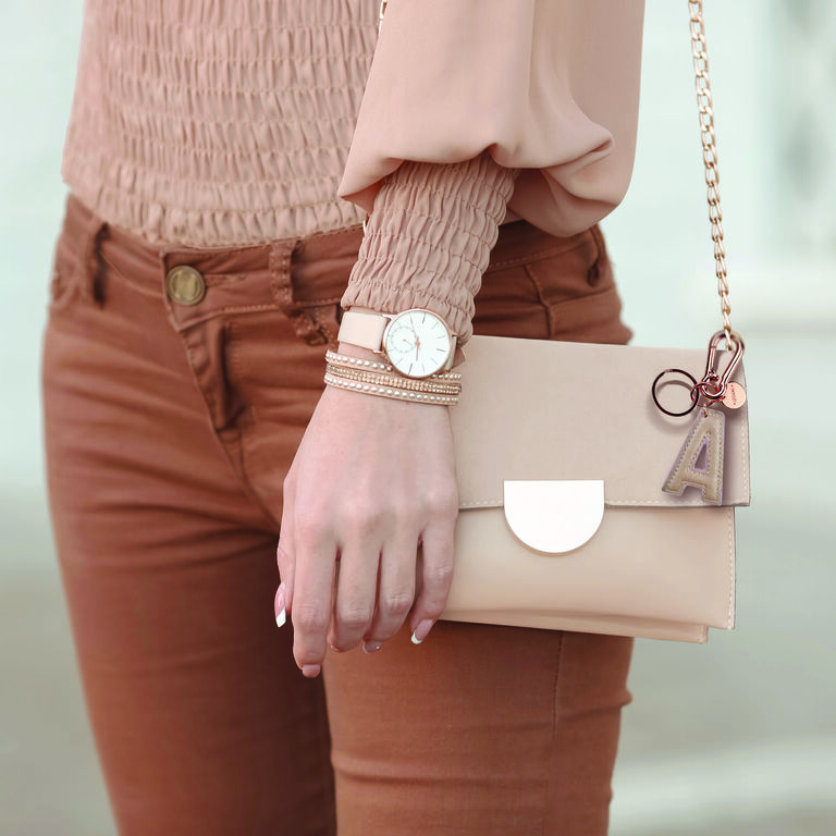 Llaveros con letra inicial - A / Rose Gold - My Initial