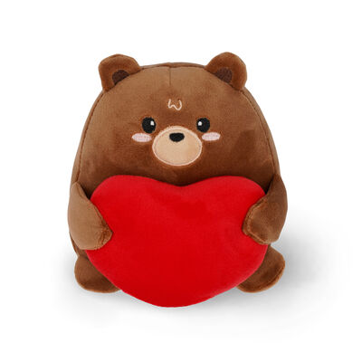 Plush Teddy Bear with Heart - Super Cute