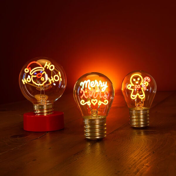 Lampada da Tavolo di Natale a Lampadina Merry Xmas - Bulb Fiction