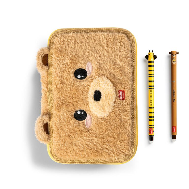 FedermÀppchen mit 3 FÀchern - Teddy + 2 Erasable Pen FedermÀppchen mit 3 FÀchern - Teddy + 2 Erasable Pen