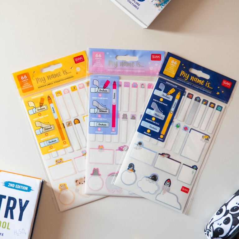 Adhesive Labels with Protective Film - My Name Is... - Teddy Bear Adhesive Labels with Protective Film - My Name Is... - Teddy Bear