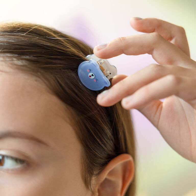 Set aus 4 Mini-Haarclips Teddy - Clip me up!