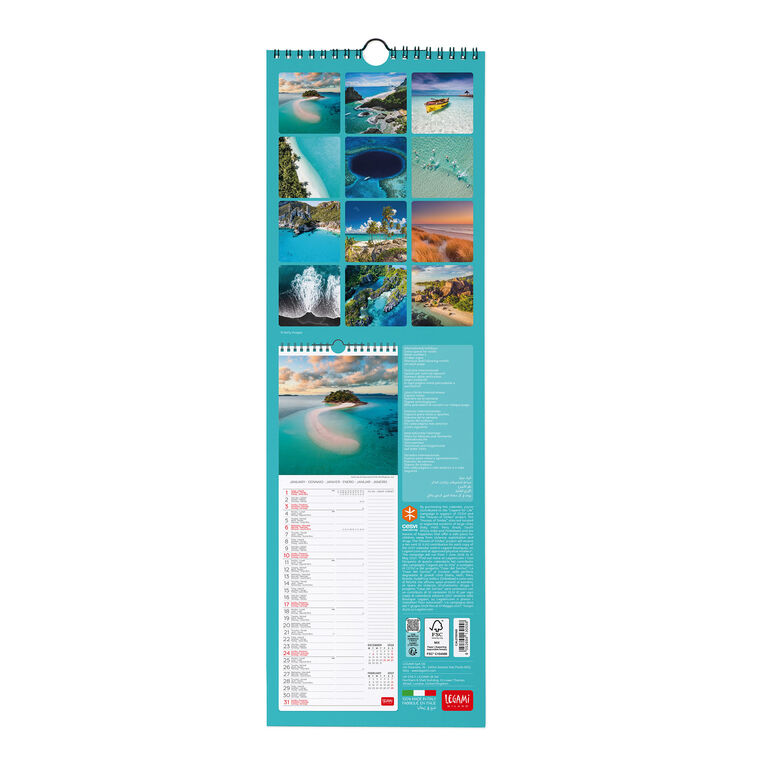 Calendario da Parete 2027 - 16 x 49 cm - Vitamin Sea Calendario da Parete 2027 - 16 x 49 cm - Vitamin Sea