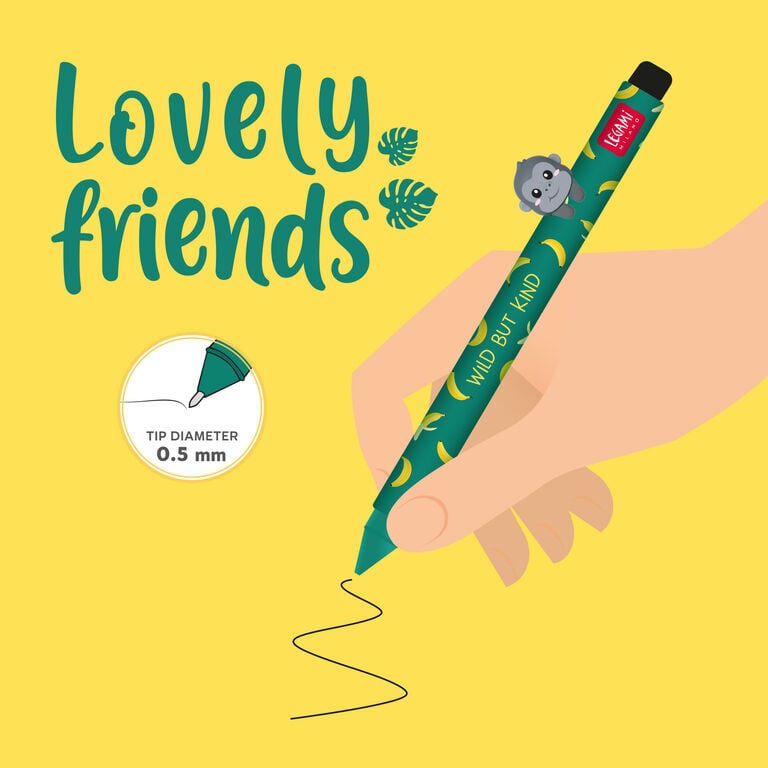 Penna con Animaletto Decorativo Gorilla "Wild but Kind" - Lovely Friends Penna con Animaletto Decorativo Gorilla "Wild but Kind" - Lovely Friends