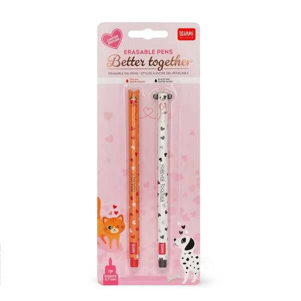 Set mit 2 Löschbaren Gelstiften - Dog - Erasable Pen