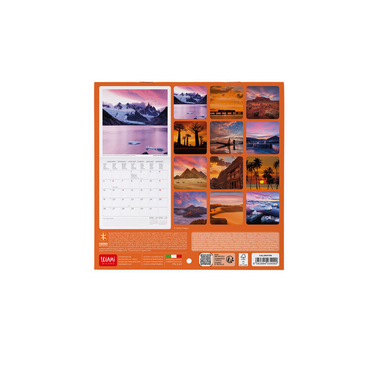 Calendario de Pared 2026 - 18 x 18 cm