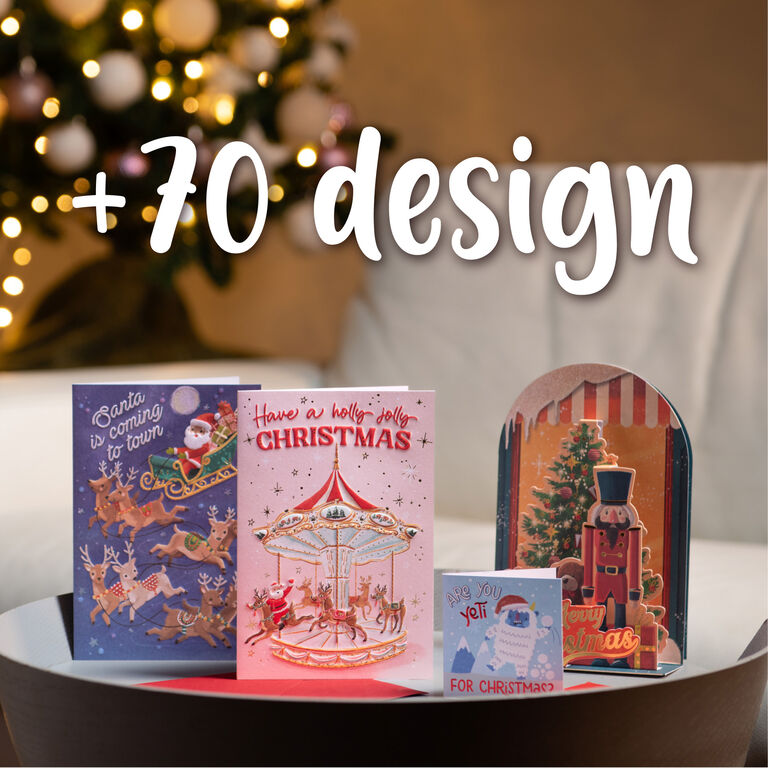 Sleigh Pop-Up Christmas Card - Pop-Up Greeting Card