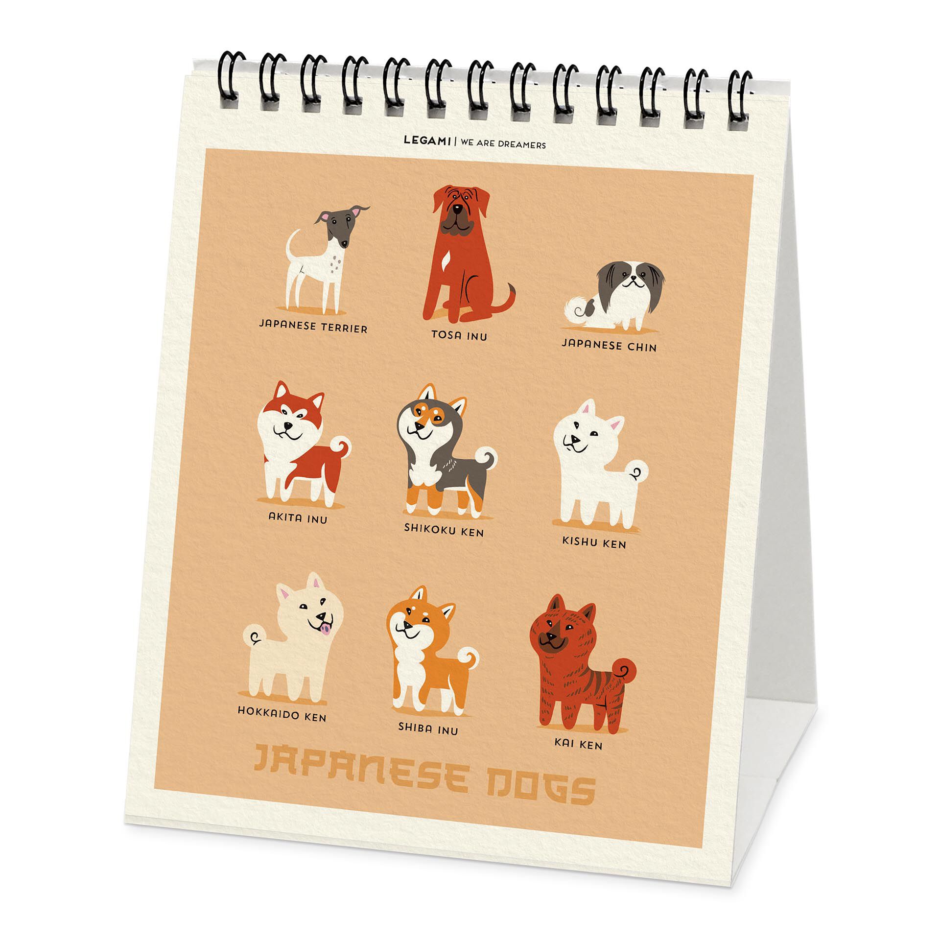 Puppies Calendrier de table 2022 Legami 12 x 14,5 cm