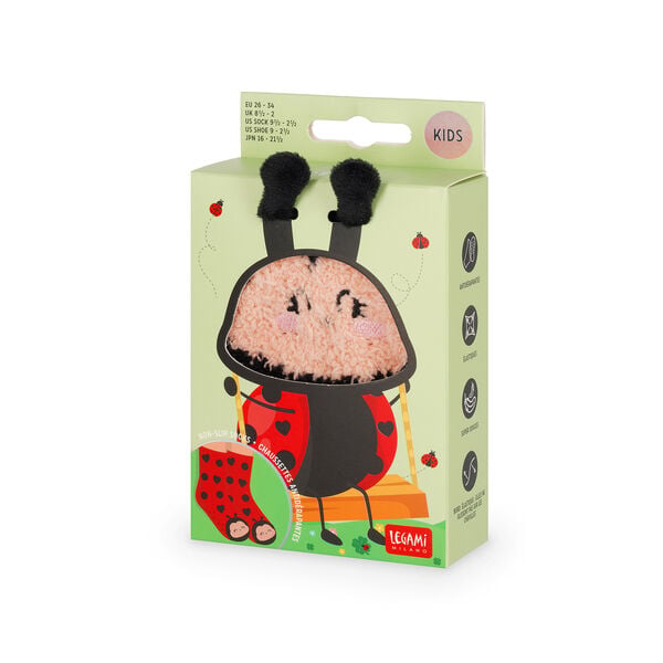 Non-Slip Ladybug Socks for Kids - It's a Match! Non-Slip Ladybug Socks for Kids - It's a Match!