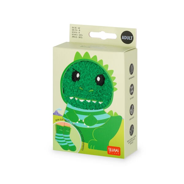 Non-Slip Dino Socks for Adults - It's a Match!