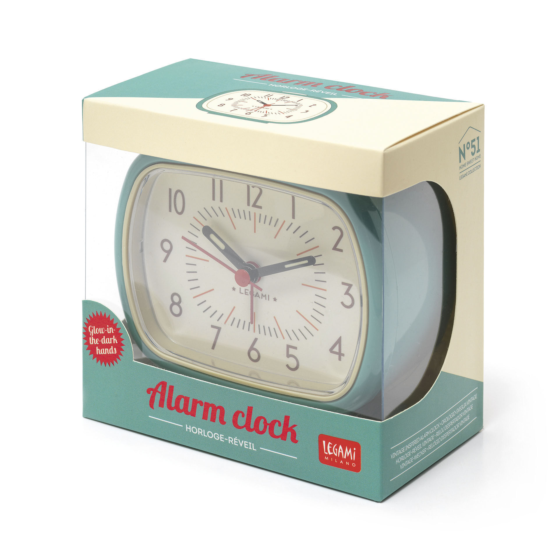 Orologio Sveglia Retro LIGHT BLUE | Legami.com