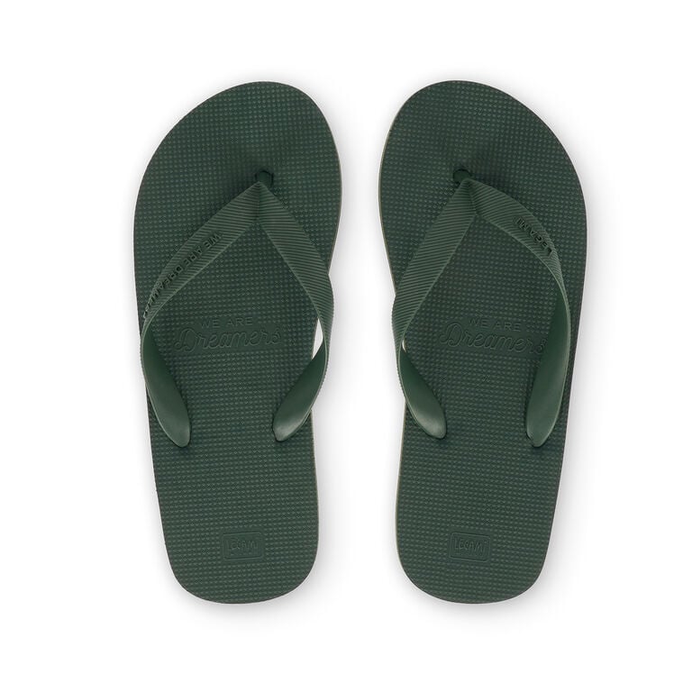 Size 44/45 Regular Olive Green Flip Flops