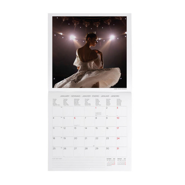 Calendario da Parete 2027 - 30 x 29 cm - Ballet Calendario da Parete 2027 - 30 x 29 cm - Ballet