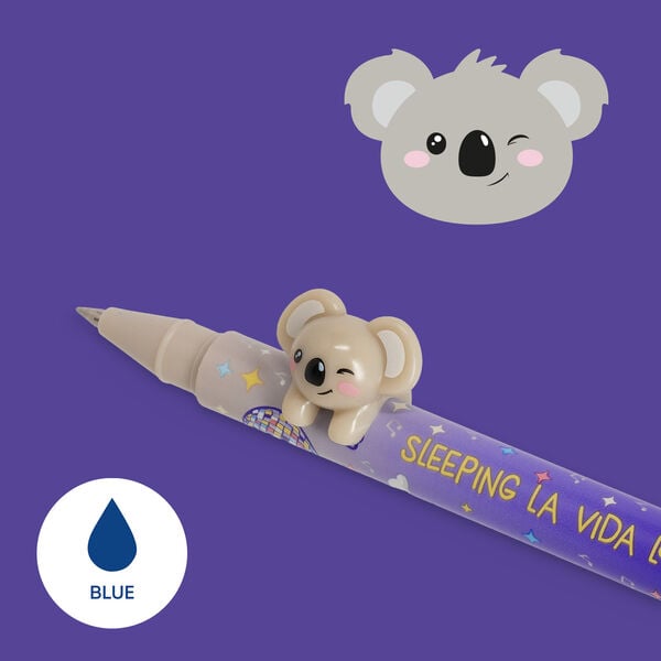 Penna con Animaletto Decorativo Koala "Sleeping la Vida Loca" - Lovely Friends Penna con Animaletto Decorativo Koala "Sleeping la Vida Loca" - Lovely Friends