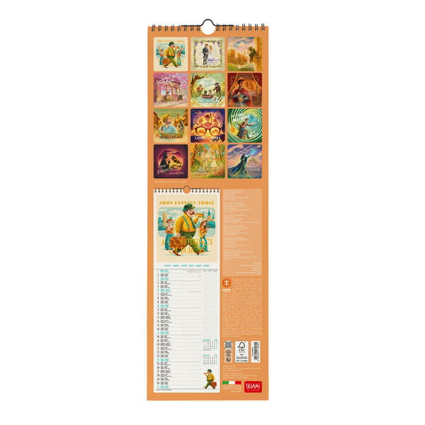 Calendario da Parete 2027 - 16 x 49 cm - Book Lover's
