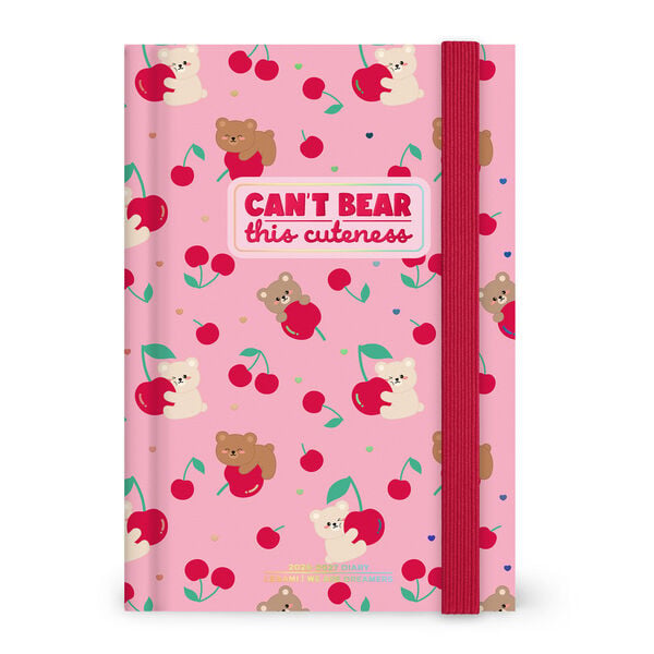 Agenda Diaria Fotográfica 2026/2027 16 Meses - Teddy Bear Pink - Medium