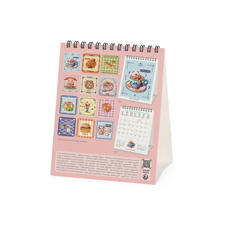 Calendario da Tavolo 2027 - 12 x 14,5 cm - Cutie Foodie Calendario da Tavolo 2027 - 12 x 14,5 cm - Cutie Foodie