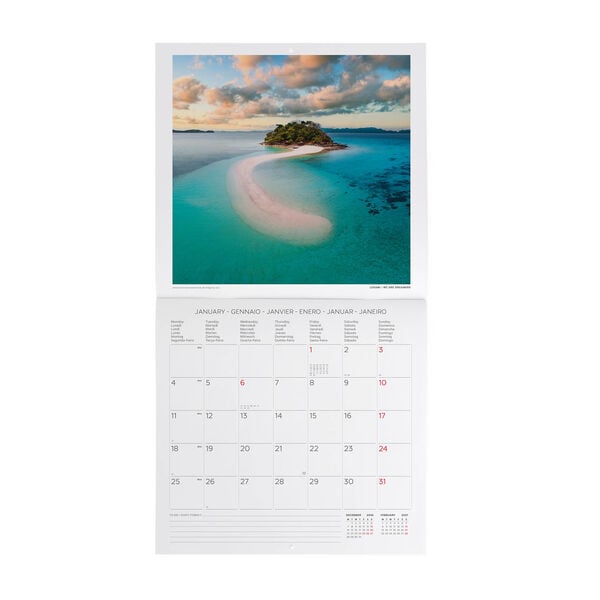 Calendario da Parete 2027 - 30 x 29 cm - Vitamin Sea