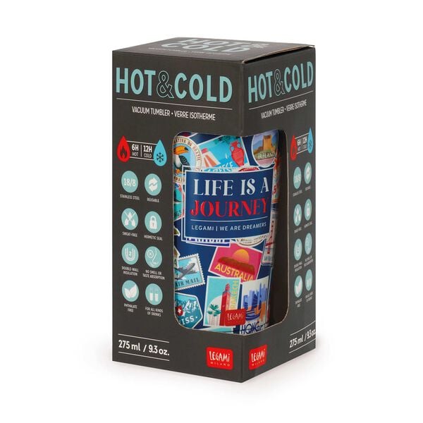 275 ml Vacuum Tumbler - Travel Stickers - Hot & Cold