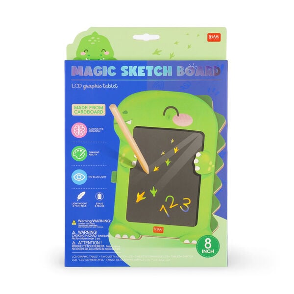 Dinosaur Portable LCD Drawing Board in Cardboard - Magic Sketch Board Dinosaur Portable LCD Drawing Board in Cardboard - Magic Sketch Board