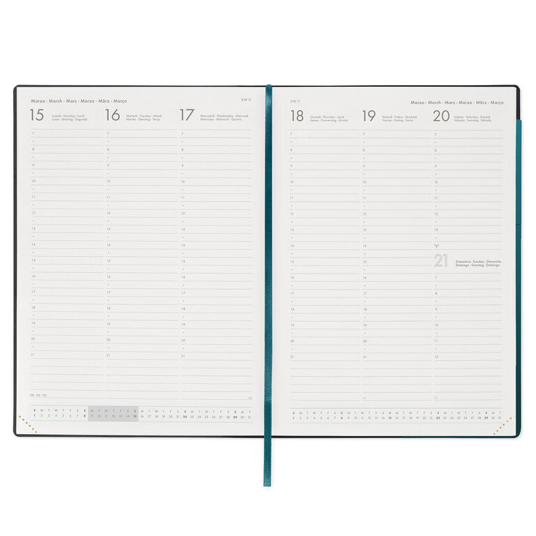 Agenda 12 Mesi Settimanale Maxi 2027 - Deep Teal Agenda 12 Mesi Settimanale Maxi 2027 - Deep Teal