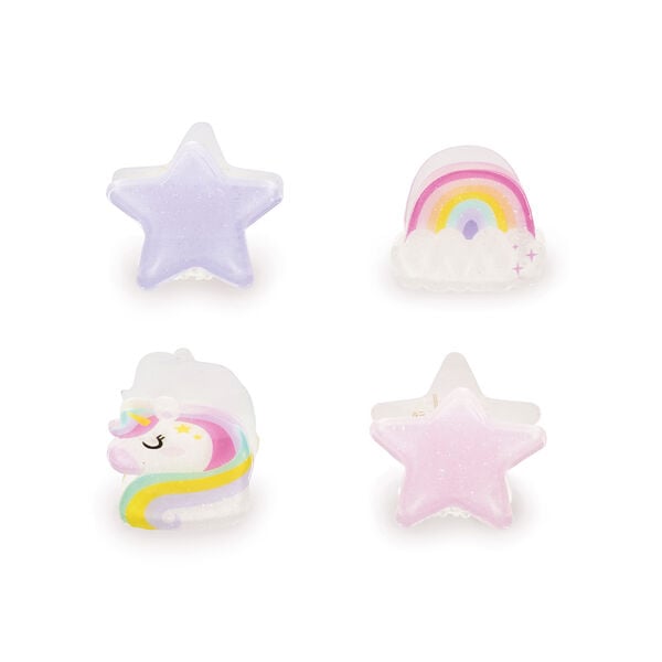 Set of 4 Unicorn Mini Hair Clips - Clip me up!