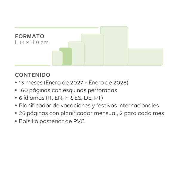 Agenda de 13 Meses Semanal en Forma de Álbum Small 2027 - Sunset Vibes
