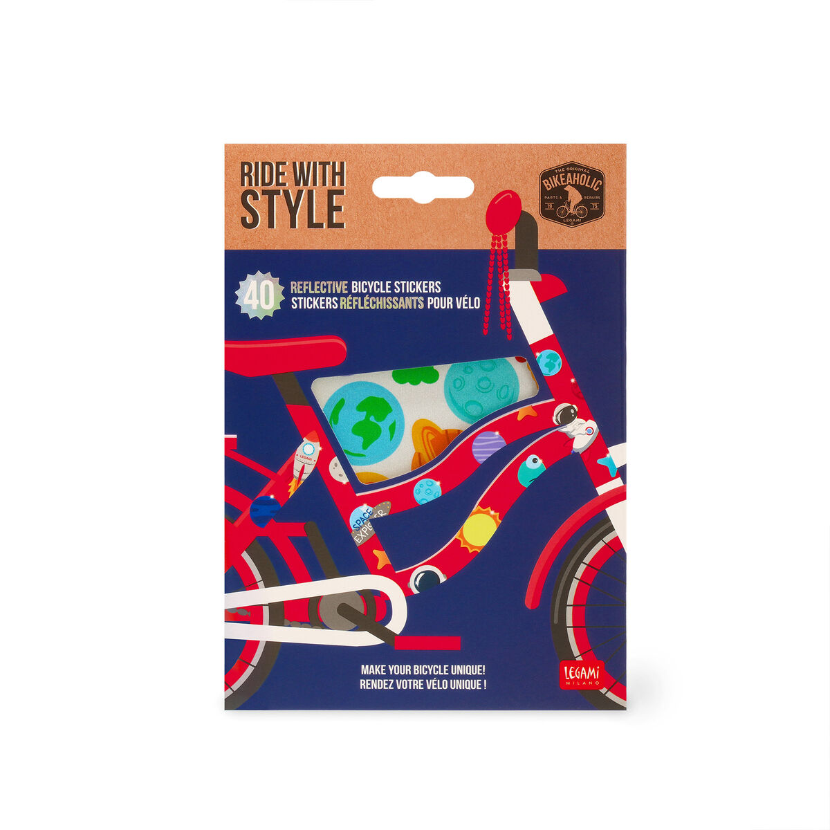 Stickers Riflettenti Per Bicicletta - Ride With Style, , zoo